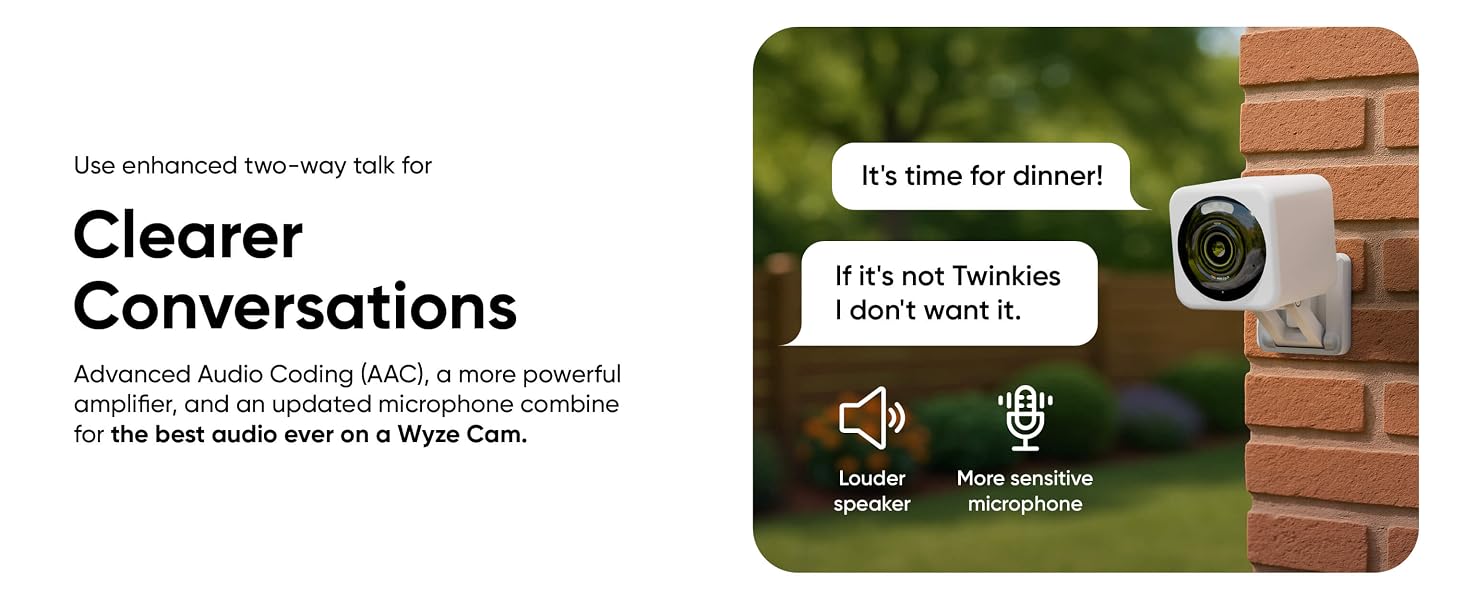 Wyze Cam v4 Two-Way Audio