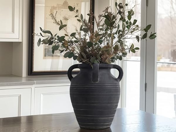 Black vase
