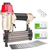 meite F50C Pneumatic Brad Nailer with 2000pcs Nails (1-1/4", 2"), Air 18 Gauge Brad Nailer Small ...