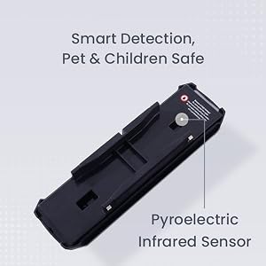 Smart Detection, Pet & Children Safe & Pyroelectric Infrared Sensor