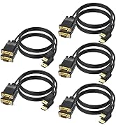 DisplayPort to VGA Cable 6 FT, 10-Pack Display Port DP to VGA Adapter Cord Male to Male HD Video ...