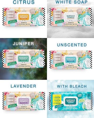 juniper clean citrus white soap surface wipes bleach free all purpose