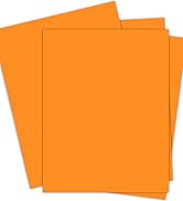 Orange Cardstock Paper 8.5 x 11 Card Stock,Orange Paper 200GSM 8.5x11 Printer Paper, 40 Sheets Br...