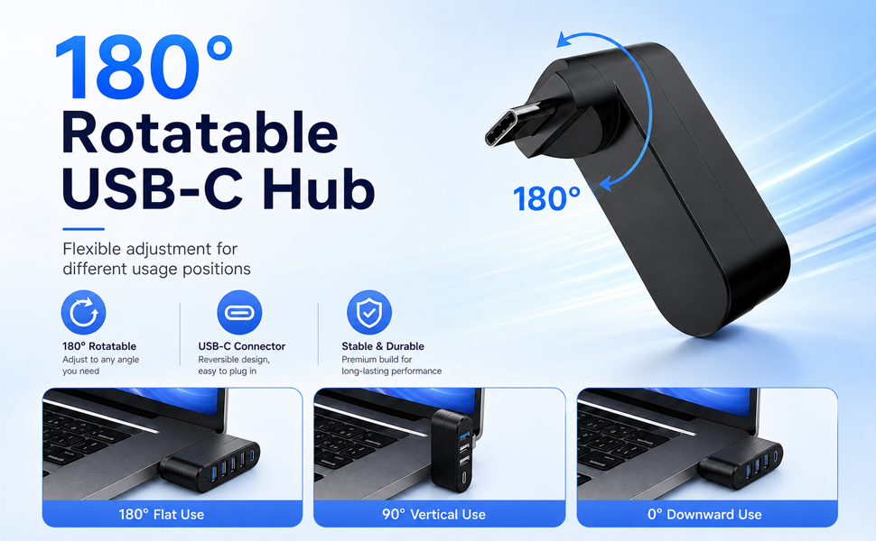 4-Port USB C Hub