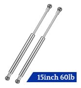 ARANA 15 inch 60lb Stainless Steel Gas Struts Spring Prop, 2 Pcs ML13-60 Gas Shock 15" Lift Suppo...