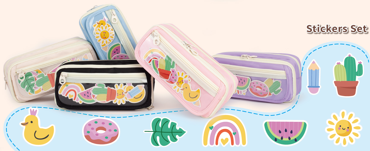 pencil case for girls boy pencil case kids pouch large big capacity Dinosaur art soft marker kids