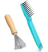 Boao 2 Pieces Hair Brush Cleaning Tool Comb Cleaner Brush Mini Comb Cleaning Hair Remover Tool fo...