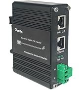 Hereta Industrial 60W PoE Injector Gigabit , Non-PoE to PoE Adapter, IEEE802.3af/at Compliant, 60...