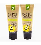 Redmond Earthpaste - Natural Non-Fluoride Toothpaste, 4 Ounce Tube (2 Pack, Lemon Twist)