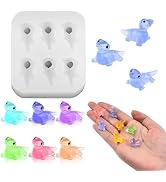 Cute Tiny Lizard Figurines Resin Silicone Mold Micro Dollhouse Animal Epoxy Casting Mold for DIY ...