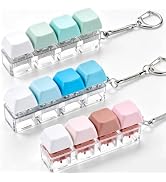 3 Pack Keyboard Fidget Toy Clicker Fidget Silent Creamy Clicky Keychain | Silent Creamy Clicky So...