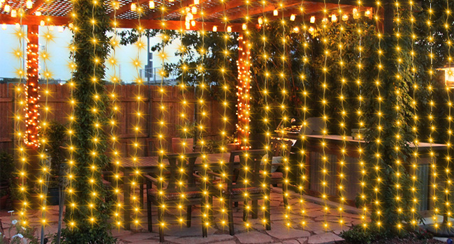 solar curtain lights