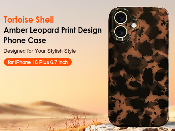 Tortoise Shell Phone Case iPhone 16 Plus Case