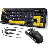 ATTACK SHARK X65 HE Wired Magnetic Switch Keyboard and R1 Mouse Combo, Rapid Trigger Gaming Keybo...
