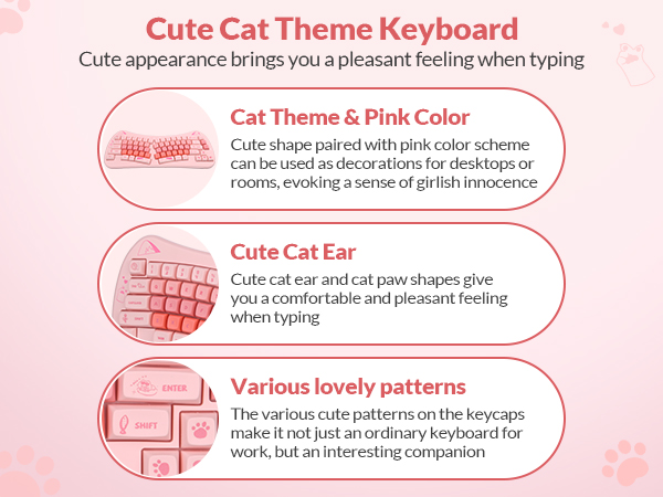 cute cat keyboard,cute keyboard, cat keyboard
