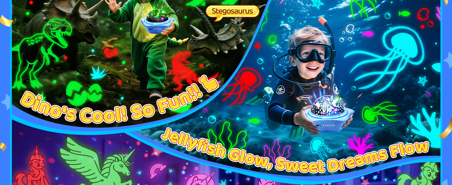 sensory toys glow in the dark stars lights for bedroom night light for kids night light projector