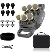 UFFAE Six Head Massage Gun, 50 Intensity Levels & 9 Massage Modes, Equipped with 3 Different Mass...