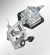 labwork 4 x Trailer Door Latch Rv Door Tool Box Lock with Gasket T-Handle Latch with Keys
