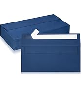 LIKAJON 50 Pack #10 Business Envelopes, Navy Blue Standard Envelopes Self Seal, Letter Size Maili...