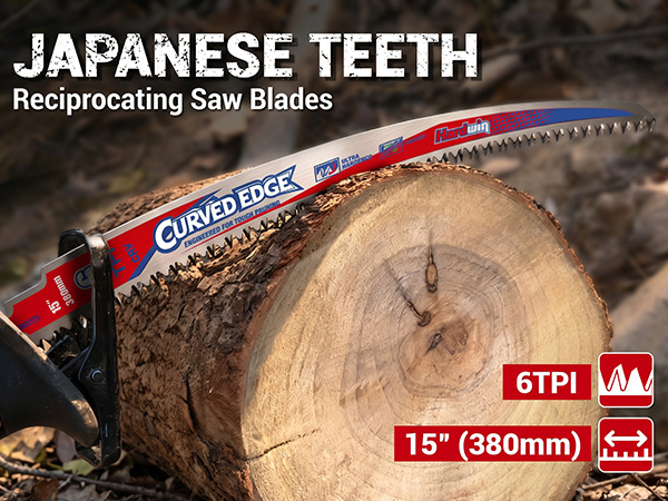 Hardwin Japanese Teeth Reciprocating Saw Blades 15Inch 6TPI