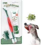 Histotree Dog Toothbrush and Toothpaste Kit Vanilla Dog Toothpaste(70g) Soft Nylon Double-Head Do...