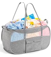 Fenlosi Washer-Side Magnetic Pop-Up Laundry Hamper 0.78in Fold Anti-Snap Safety Lock U-Shaped Han...