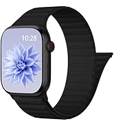 Patented Magnetic Sport Silicone Band Compatible with Apple Watch Bands 40mm 38mm 41mm 44mm 45mm ...