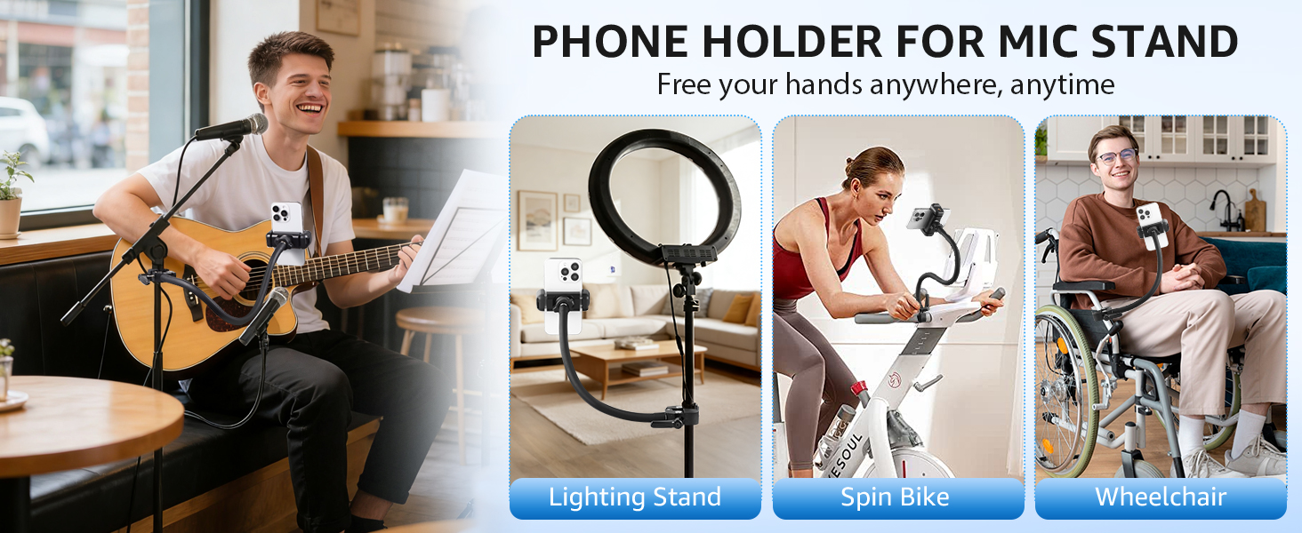 gooseneck phone mount