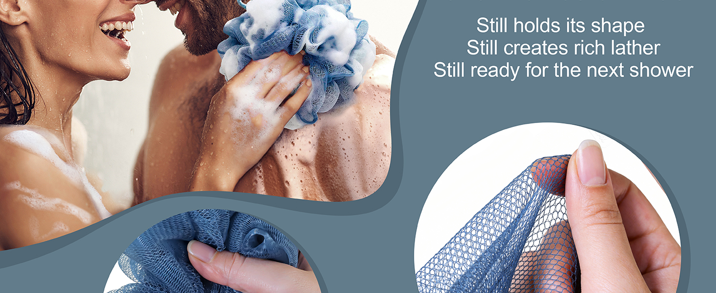Improved design knotting of makes rnoafmu luffa super dense, creats more rich lather
