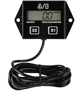 Runleader Digital Hour Meter Tachometer, Maintenance Reminder, Battery Replaceable, Automatically...