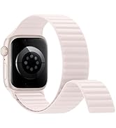 Magnetic Silicone Sport Bands Compatible with Apple Watch Band 40mm 38mm 41mm 42mm 44mm 45mm 46mm...