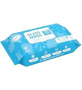 Air Jungles Glass and Window Cleaner Wipes 70 Count, Extra Large 8" x 10" Size Streak Free Cleani...
