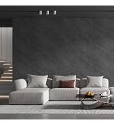 Concrete Wallpaper Gray Contact Paper Peel and Stick for Dry Textured Wall | Upgrade Glue Self Ad...