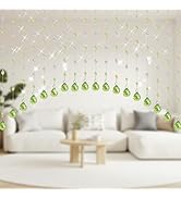 Hysenm 20 Crystal Beaded Curtains Arched Door Beaded Curtain, Hanging Doorway Room Decor with Cry...