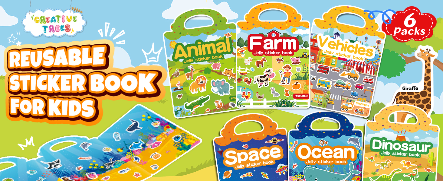sticker book, sticker book for toddlers