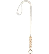 Mkono Lanyard, Wooden Beaded Lanyards for Id Badge Keys Cute Teacher Lanyard with Id Holder, Lany...