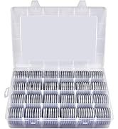 FULLCASE Coin Holders for Collectors–168Pcs Coin Capsules with 6-Size Foam Gaskets (20-46mm) for ...