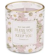 Christian Art Gifts Lord Bless You Bible Verse Scented Candle: Soy Wax, Pure Essential Oils, Cact...