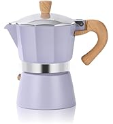 ShanSon Moka Pot Stovetop Espresso Maker 3 Cup 5 oz Italian Coffee Maker Manual Cuban Coffee Perc...