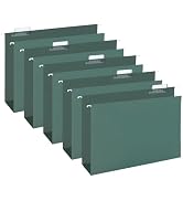 HERKKA Extra Capacity Hanging File Folders, 30 Pack Reinforced Legal Size Hanging Folders with He...