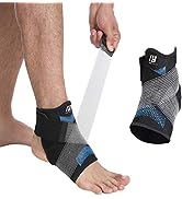 Ankle Brace for Women and Man, Ankle Compression Sleeve, Ankle Support with Adjustable Compressio...