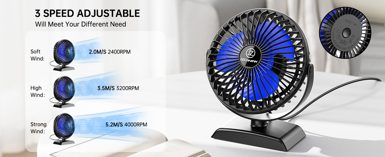 usb desk fan