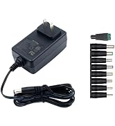 24V 1A Power Supply, 6 FT Power Cord ETL Certified AC 100V-240V to DC 24 Volt Power Supply Adapte...