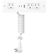 Furniture Drawer Outlet, Recessed Power Strip with (3) PD 20W USB Ports Fast Charging & (3) 15 Am...