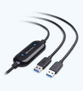 USB 3.0 Data Transfer Cable PC to PC for Windows and Mac Computer