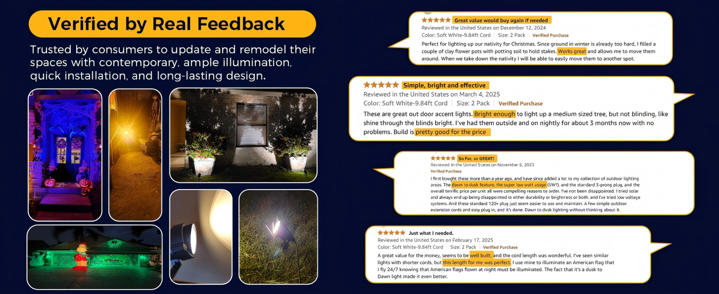 verified by real feeback