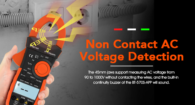 smart ampmeter voltmeter clamp on Ammeter current volt ampere resistance continuity electrical