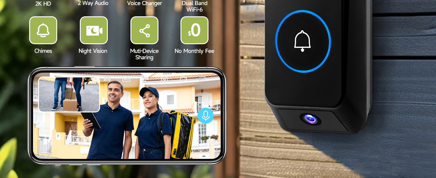 Doorbell Camera Wireless No Subscription