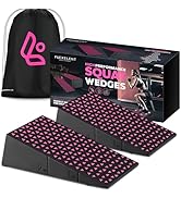 Flexelent Squat Wedge Block Pair, Squat Ramp, Calf Raise Block, Anti-Slip Slant Board for Squats,...