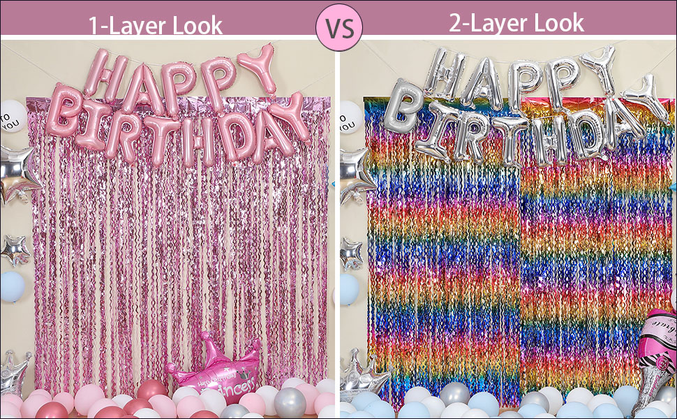 tinsel fringe curtain
